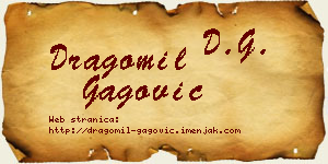 Dragomil Gagović vizit kartica